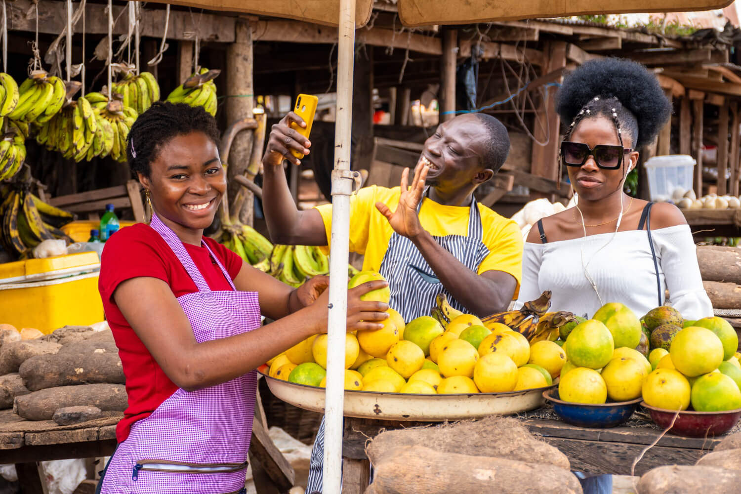 African market scene — millions remain excluded from formal finance